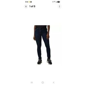 PrAna Sienna Jeans Denim Deep Blue Size 6 Regular 28 Inseam 31" NWT